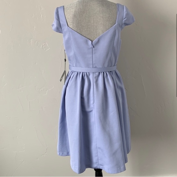 Adrianna Papell Cap Sleeve Belted Party Dress - Picture 3 of 11